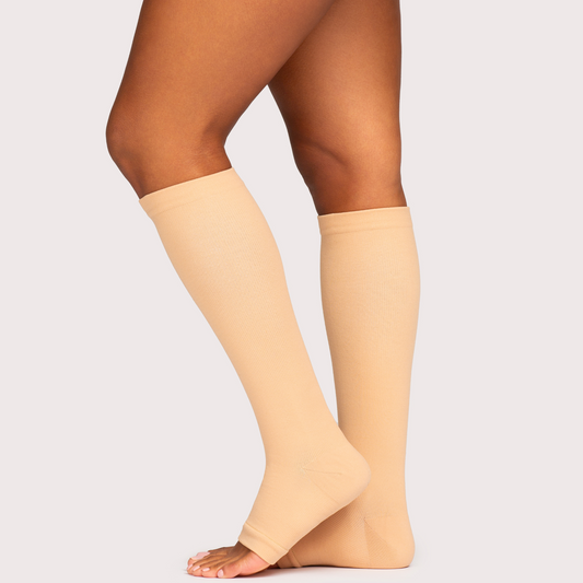 VelaVital™ Wide Compression Socks For Pain Relief (Open-Toe)