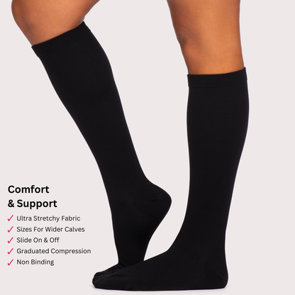 VelaVital™ Men's Wide Compression Socks For Pain Relief